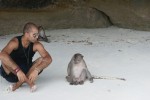 Amar hanging with the monkeys
