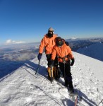 Summiting Illimani in Bolivia. Copyright ThinkingNomads.com