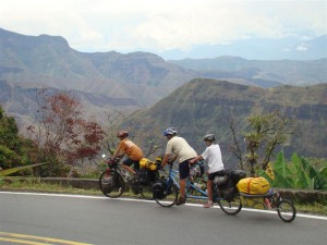 Navigating the High Altitude of the Andes in Colombia. Copyright FamilyOnBikes.org