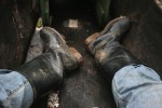 My rubber boots for getting around the Amazon. Copyright CareerBreakSecrets.com