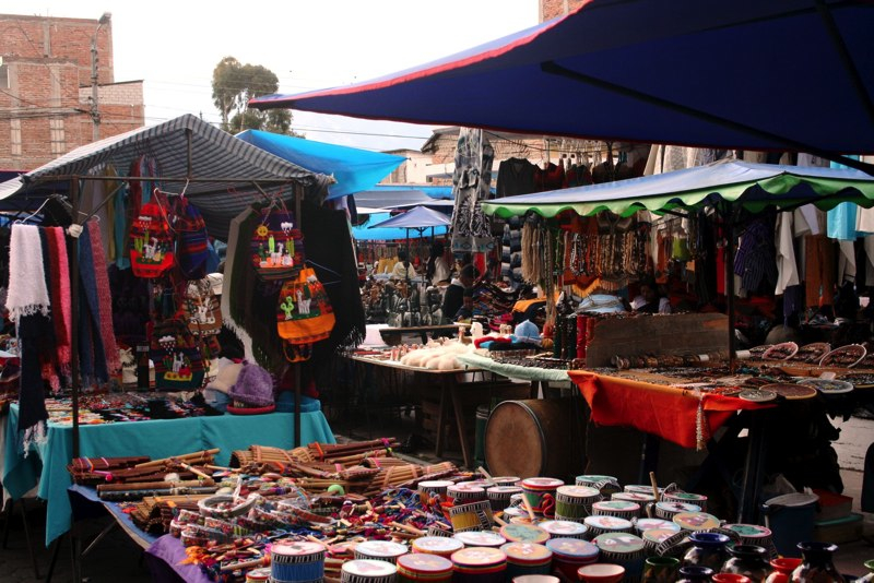 career breaks, career break travel, travel adventures in Ecuador. Otavalo Market