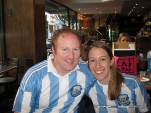 Ryan and Jen in Argentina. Copyright ConsultingRehab.com