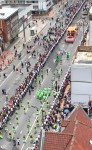 View of the parade from my apartment balcony. Copyright CareerBreakSecrets.com