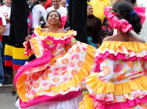 Traditional folkloric dancing from around Colombia was on display. Copyright CareerBreakSecrets.com