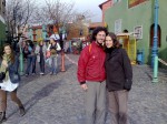 Craig and Linda in the La Boca neighborhood of Buenos Aires, Argentina. Copyright IndieTravelPodcast.com