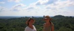 Dani & Jess on a Temple in Tikal, Guatemala. Copyright GlobetrotterGirls.com
